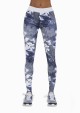 Dámské sportovní legíny Code white-blue