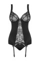 Erotický korzet Heartina corset black