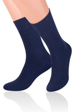 Pánské ponožky  015 Frotte dark blue